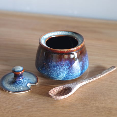LAZULI MUSTARD JAR ラズリ マスタードジャー so many years ソーメニーイヤーズ シュガーポット 薬味入れ 調味料入れ 食卓 テーブルコーディネート 陶芸 釉薬 ギフト