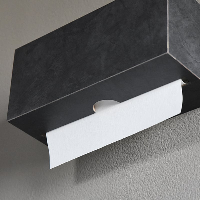 ペーパータオルホルダー Paper Towel Dispenser モルタル調 ブラック