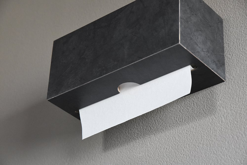 ペーパータオルホルダー　モルタル調　ブラック　モノトーン ペーパータオルホルダー Paper Towel Dispenser モルタル調 ブラック