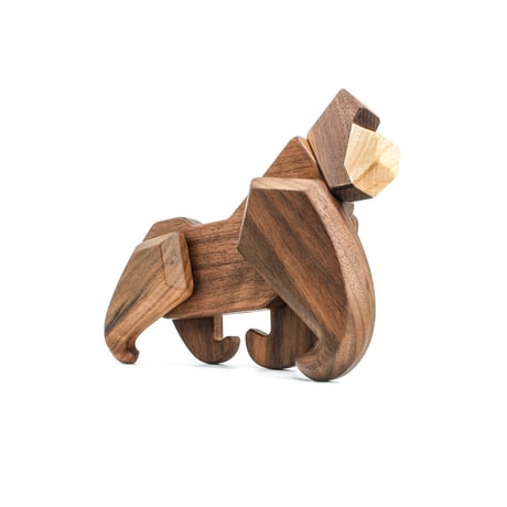 FABLEWOOD【THE GORILLA】ファブルウッド ゴリラ 木のおもちゃ 知育玩具 ウッドトイ マグネット オブジェ ギフト プレゼント 出産祝い 男の子 女の子 1歳 2歳