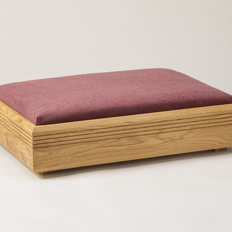 LUSSO ベッド オーク材 ペット家具 天然木 ペットベッド ペットクッション ペット用品 犬 猫 ねこ くつろぎスペース 寝心地抜群 犬用ベッド おしゃれ 犬のベッド ペットソファ