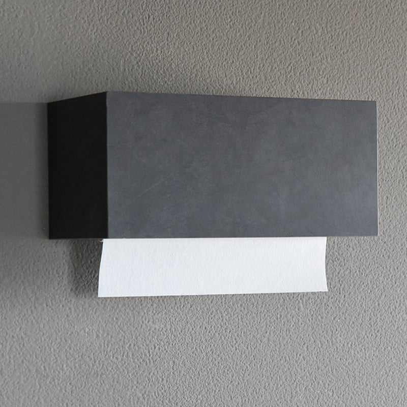 ペーパータオルホルダー Paper Towel Dispenser モルタル調 ブラック