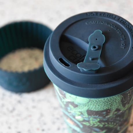 ecoffee cup 350ml エコーヒーカップ コーヒー タンブラー サスティナブル テイクアウトカップ マイタンブラー マイカップ バンブー 竹 シマウマ 象 コップ ギフト プレゼント