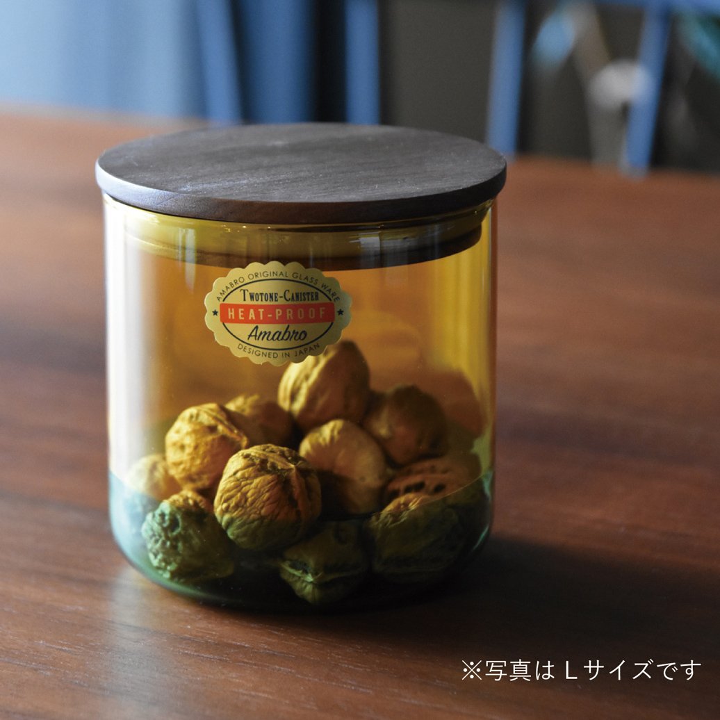 TWO TONE CANISTER【S】 amabro アマブロ ツートーンキャニスター ガラ