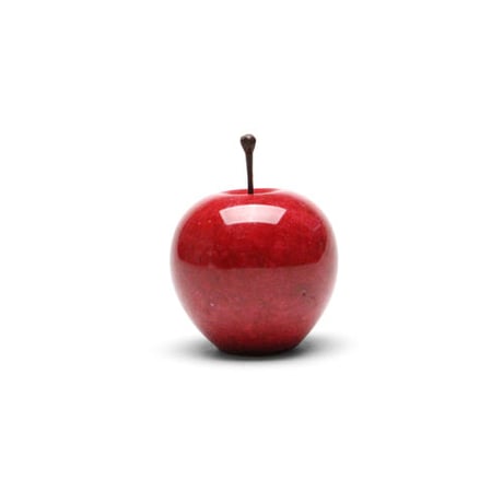 Marble Apple【Red】Ｓサイズ マーブルアップル S スモール 赤 天然大理石 オブジェ 置物 ペーパーウェイト りんご インテリア雑貨 ディスプレイ ギフト プレゼント おしゃれ