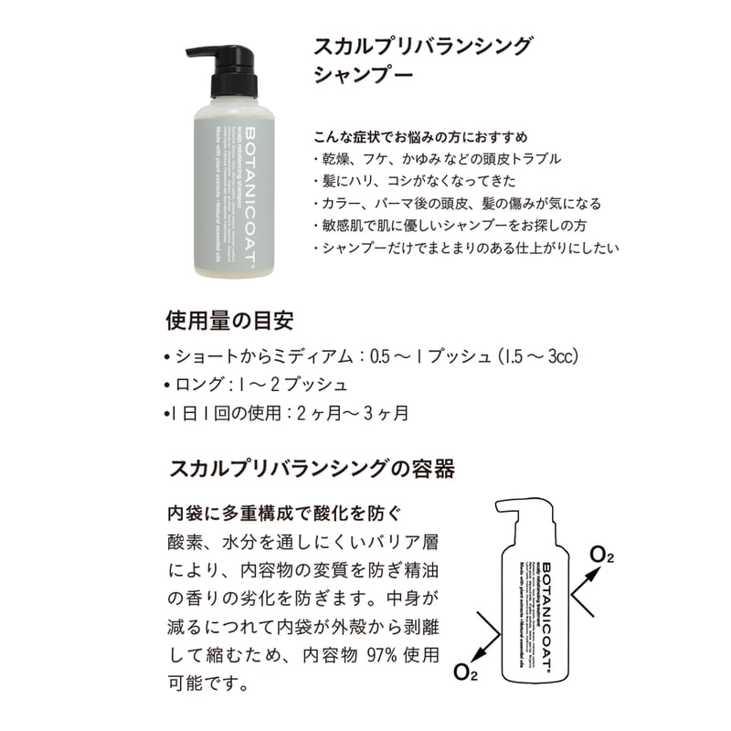 スカルプリバランシング セット | BOTANICOAT