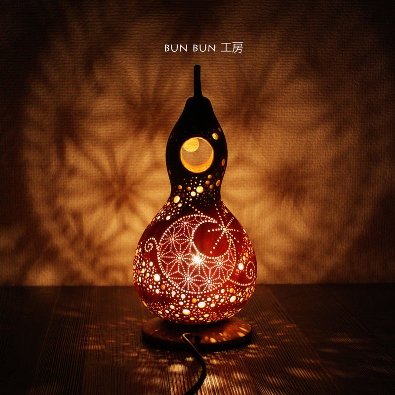 ひょうたんランプ ひょうたんランプ ---麻の月 | ひょうたんランプ bun bun