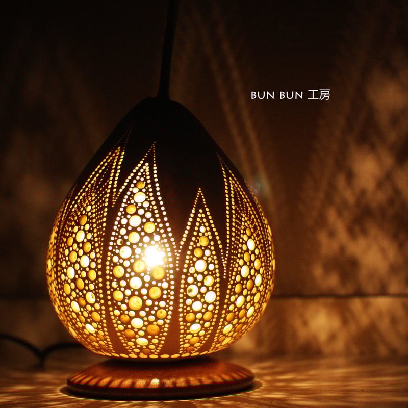 ひょうたんランプシェード照明