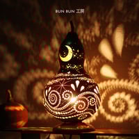 ひょうたんランプ---月夜の星の河 月と猫 | ひょうたんランプ bun bun