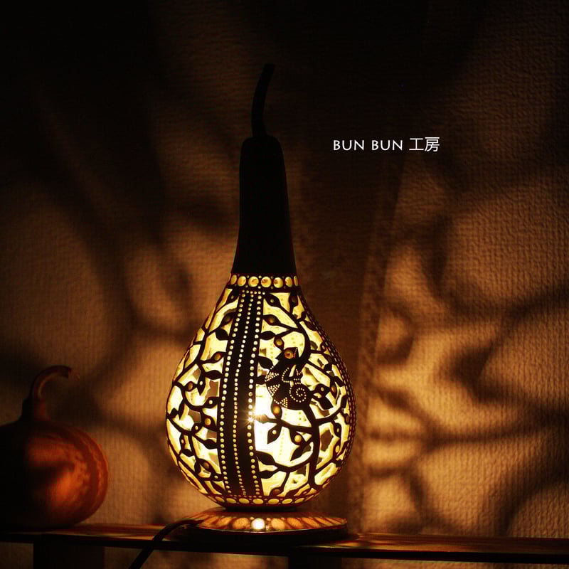 ひょうたんランプ--カメレオンのかくれんぼ-- | ひょうたん