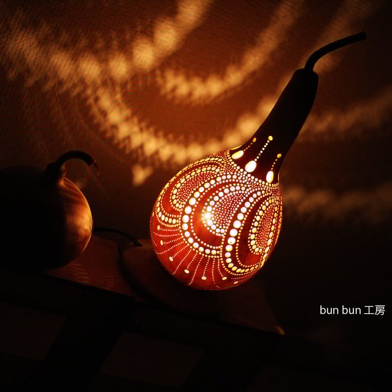 ひょうたんランプ--孔雀のダンス | ひょうたんランプ bun bun