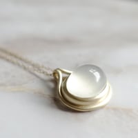 outlines necklace (ムーンストーン）