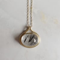 outlines necklace (トルマリンクォーツ)