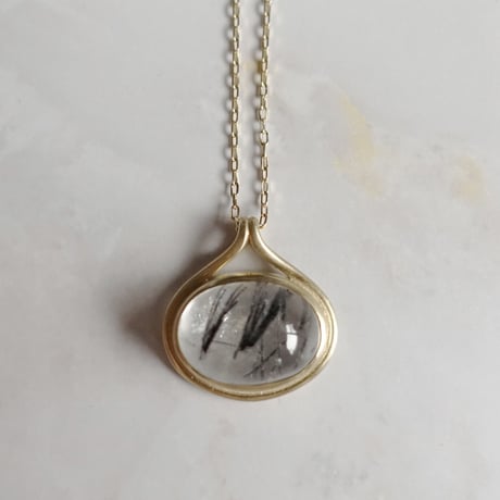 outlines necklace (トルマリンクォーツ)