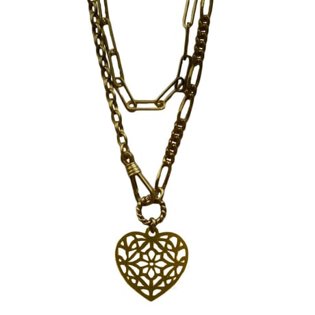 memory necklace  / heart