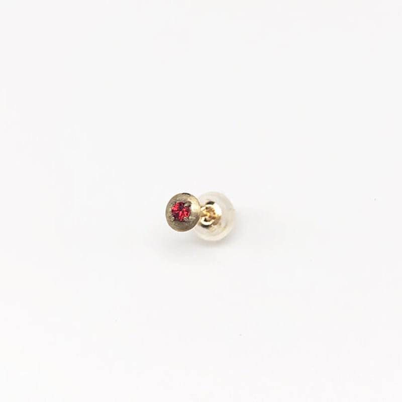 orange sapphire pierced earring | LISRIQUE