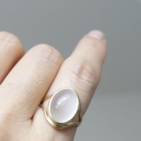 outlines ring (ムーンストーン）