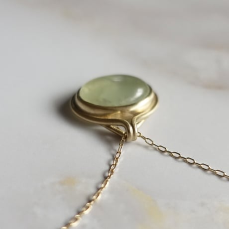outlines necklace (プレナイト)