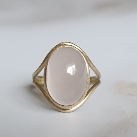 outlines ring (ローズクォーツ)