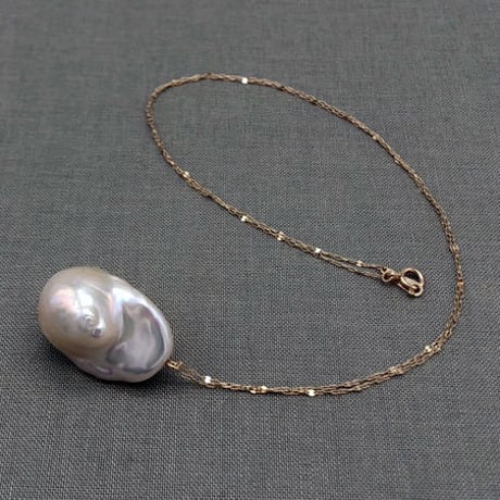 primitive necklace(baroque pearl)