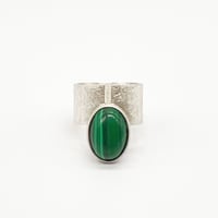 point ring (Malachite)SV925　15号