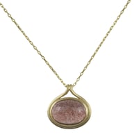 primitive necklace (ストロベリークォーツ）