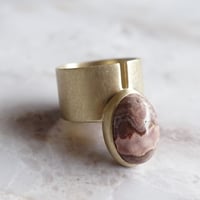 point ring (Mexican Agate) 13号