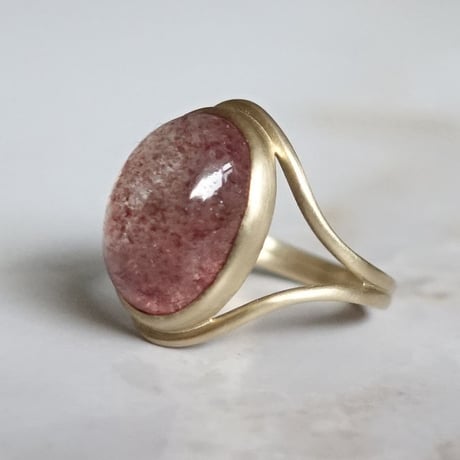 primitive ring (ストロベリークォーツ）11号
