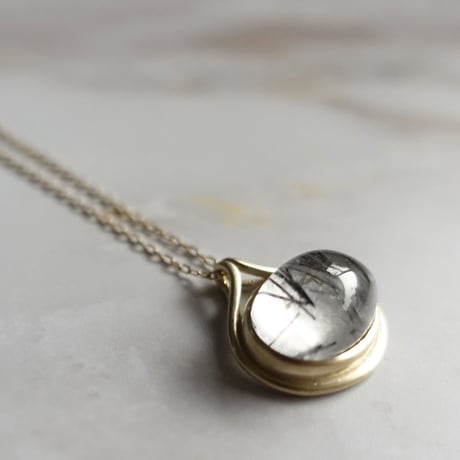 outlines necklace (トルマリンクォーツ)
