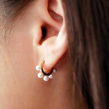 bubble　pierced earrings