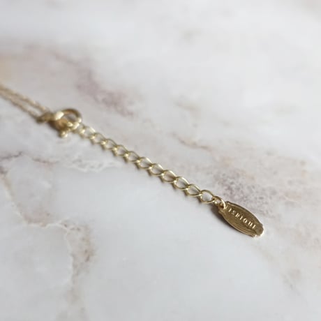 outlines necklace (ローズクォーツ）