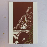 切り絵ポストカード　夏のアイスキャンディー