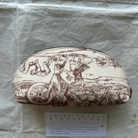 Luisa Cevese  vintage fabric oval pouch