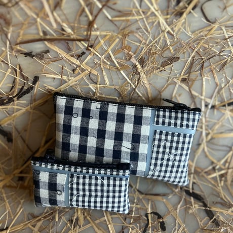 Luisa Cevese  gingham cotton  pouch