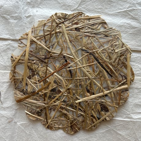 Straw mat coaster 花型