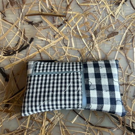 Luisa Cevese  gingham cotton  pouch