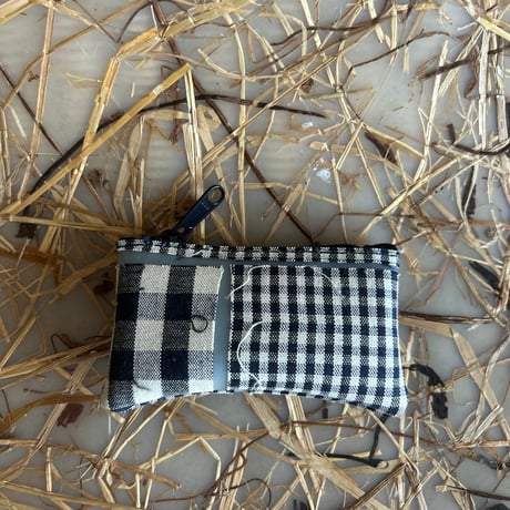 Luisa Cevese gingham cottoncoin case