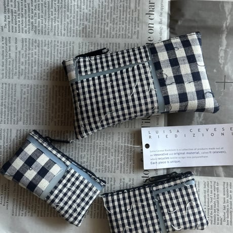 Luisa Cevese gingham cottoncoin case