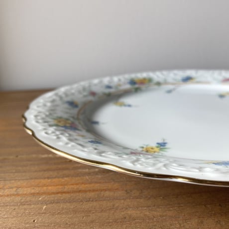 Noritake Contemporary Fine China ノリタケ 花柄レリーフプレート 1970～1980s