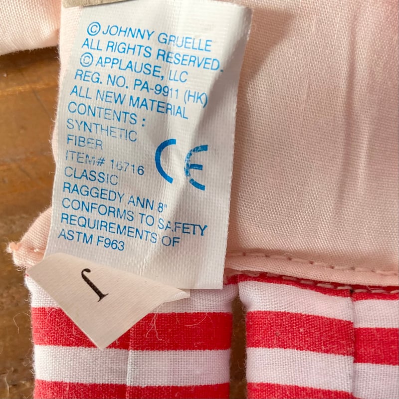 RAGGEDY ANN ラガディアン ドール Applause | MILMOUNTAIN S