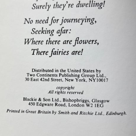 FLOWER FAIRIES OF THE GARDEN／Cicely Mary Barker
