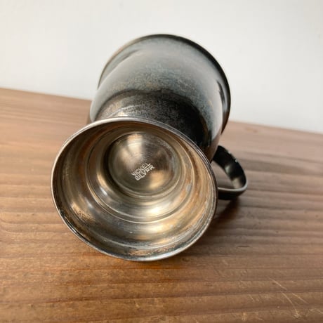 ヴィンテージ ニッケルシルバー カップ ハンドル付き NICKEL SILVER刻印入 1970～1980s ③