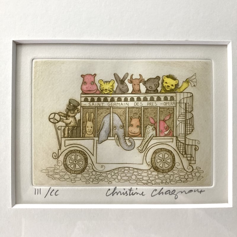 Christine Chagnoux リトグラフ 1970s | MILMOUNTAIN STORE
