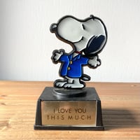 AVIVA SNOOPY スヌーピー メッセージトロフィー 1970～1980s／I LOVE YOU THIS MUCH