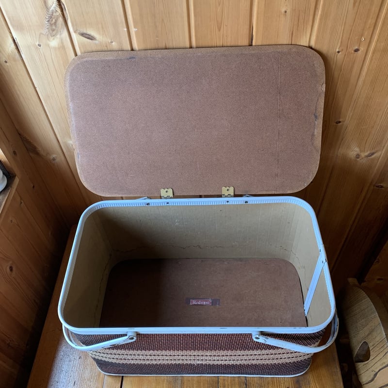 Picnic Basket Redmon ピクニックバスケット 1960年代 レッド vint