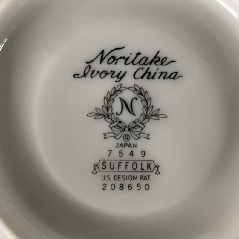 Noritake Ivory China SUFFOLK ノリタケ デミタス カップ＆ソーサー