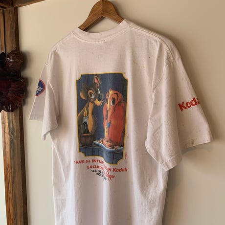 Lady and the Tramp Walt Disney わんわん物語 1990s S/S TEE vintage