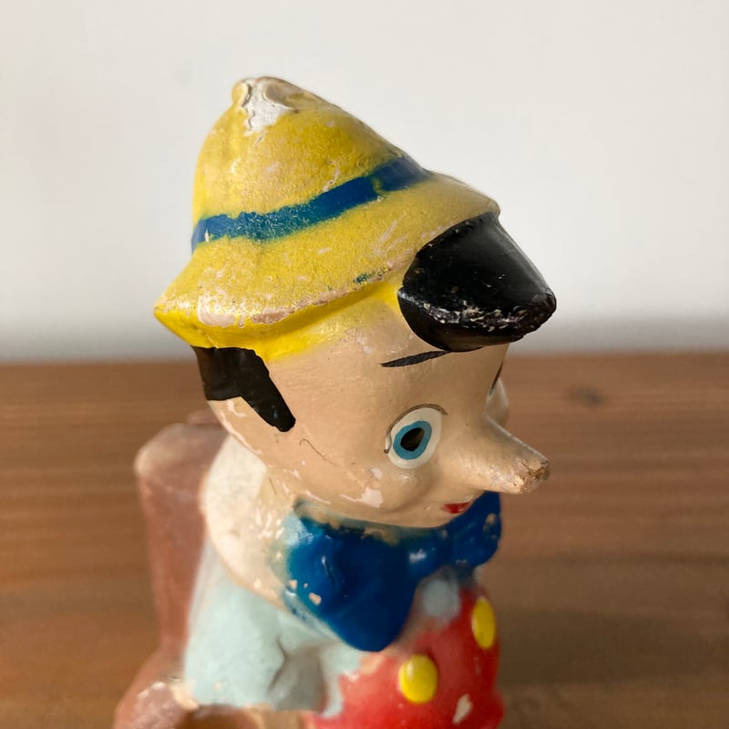 ビンテージ　ピノキオ　ディズニー　貯金箱 DISNEY PINOCCHIO ピノキオ 貯金箱 1940s | MILMOUNTAIN S