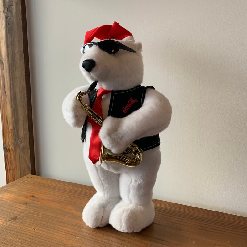 Jazz Polar Bear Coca-Cola Holding Saxophone vin