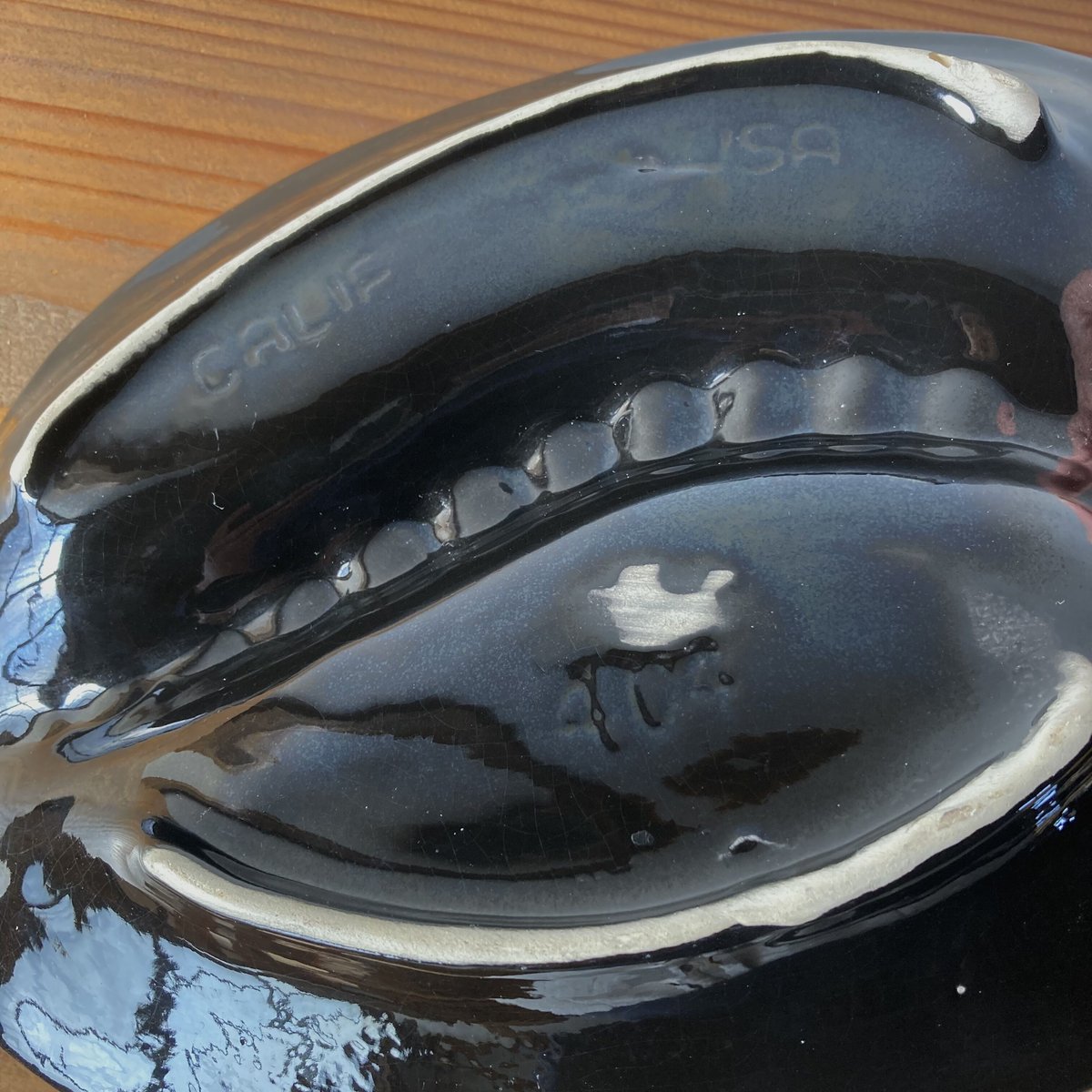 U.S.A.ヴィンテージ セラミックアッシュトレイ 1960s／ブラック